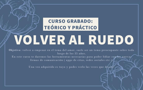 volver al ruedo empezar en el tema del amor